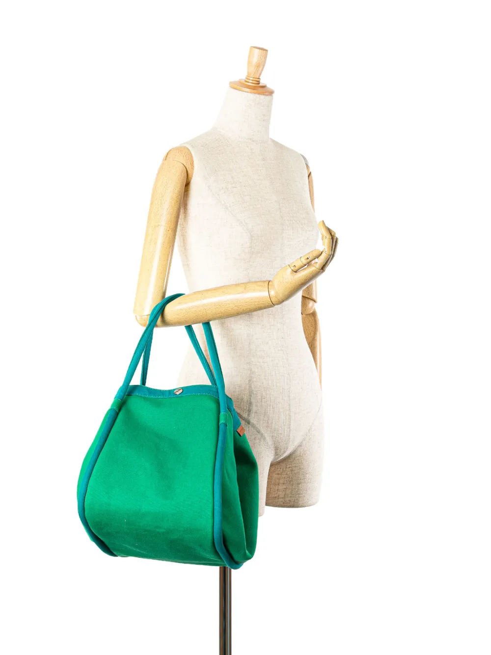 Hermès Pre-Owned 2007-2024 Toile Lindy Beach Bag GM tote bag - Groen