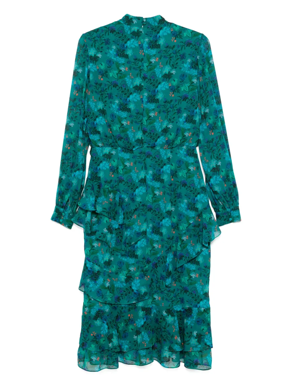 Saloni Isa midi-jurk - Groen