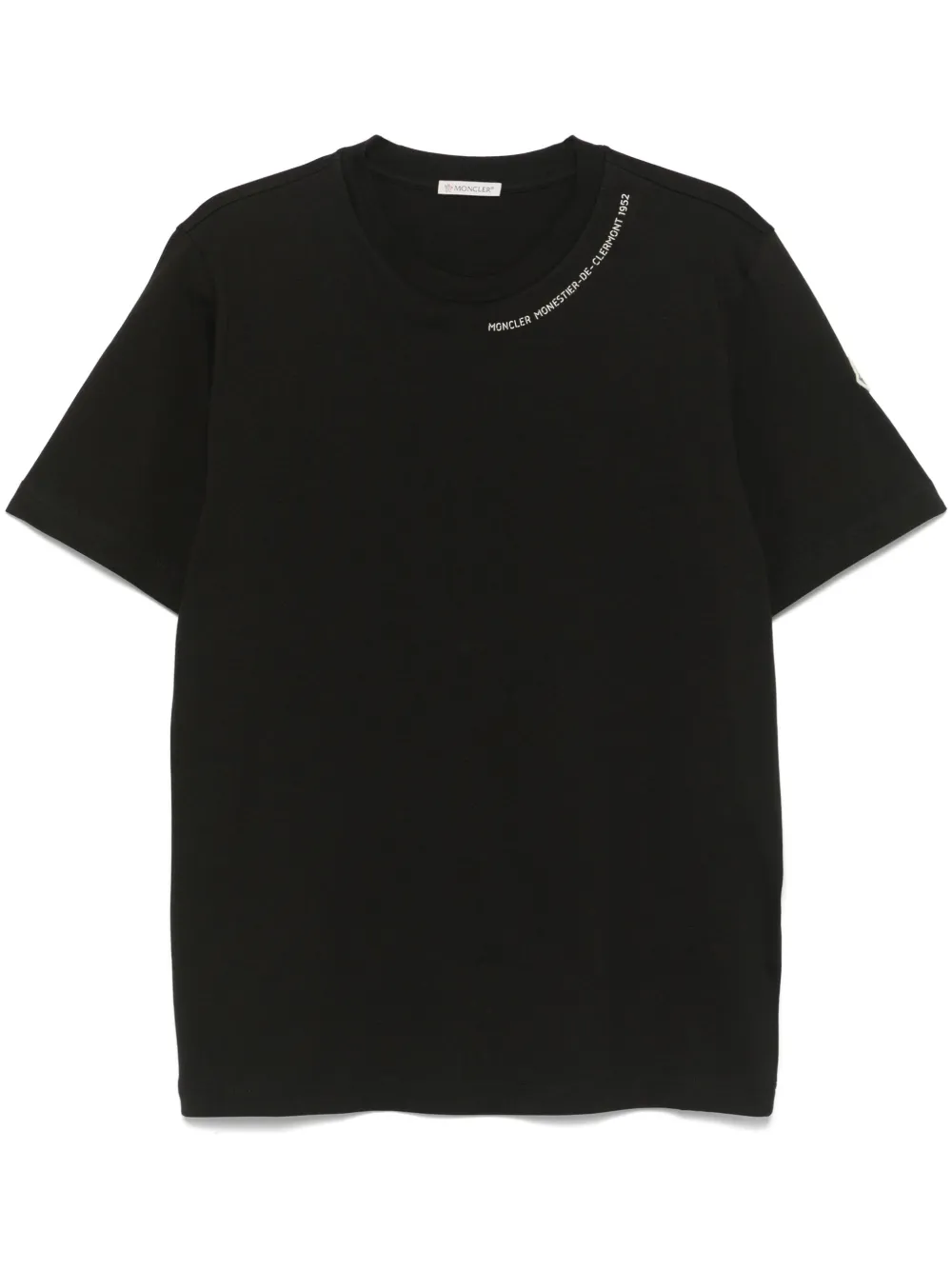 Moncler playera con logo en relieve | negro | Image 1