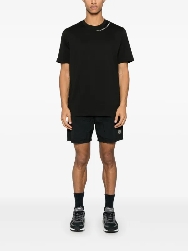 Moncler logo-embossed T-shirt | Black | FARFETCH