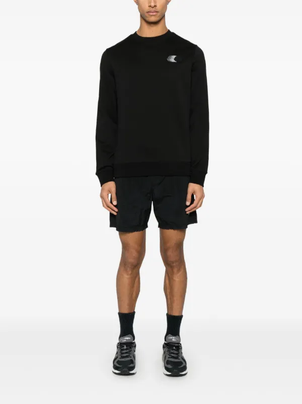 Moncler ロゴ スウェットシャツ | ブラック | FARFETCH JP