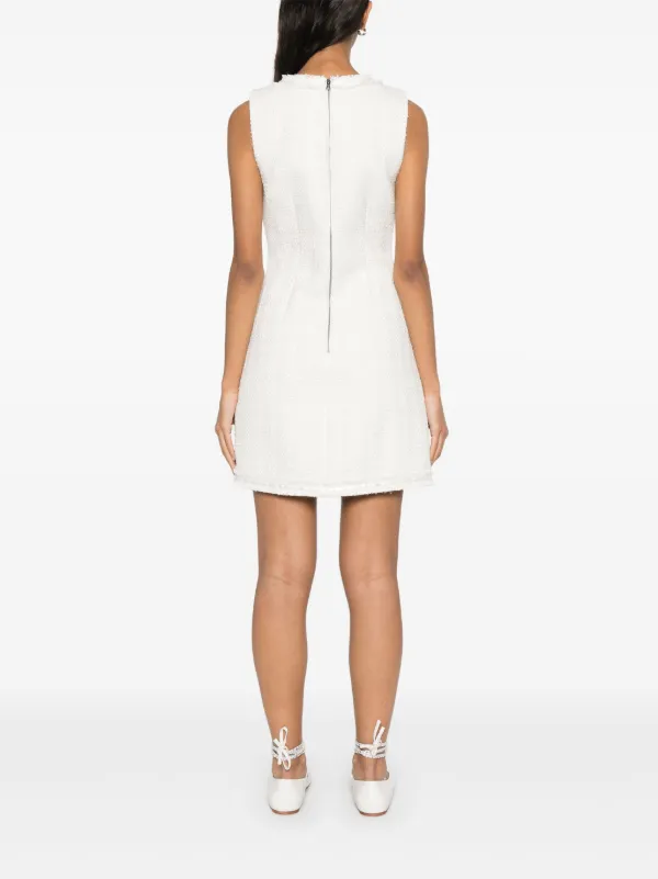 Alice + Olivia Coley Mini Dress | White | FARFETCH
