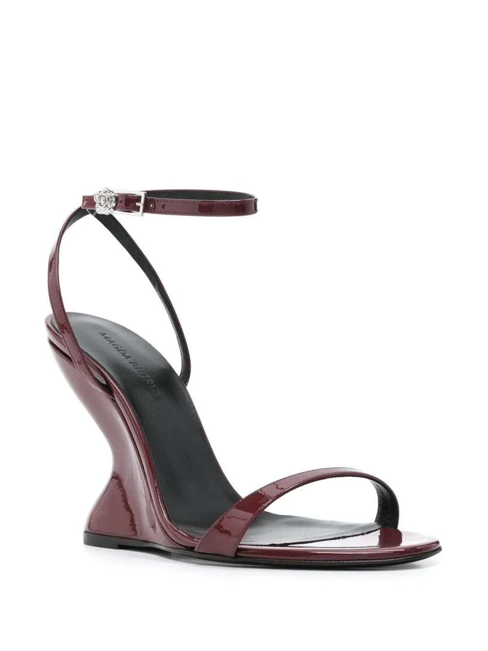 Magda Butrym 105mm inverted wedge sandals - Rood