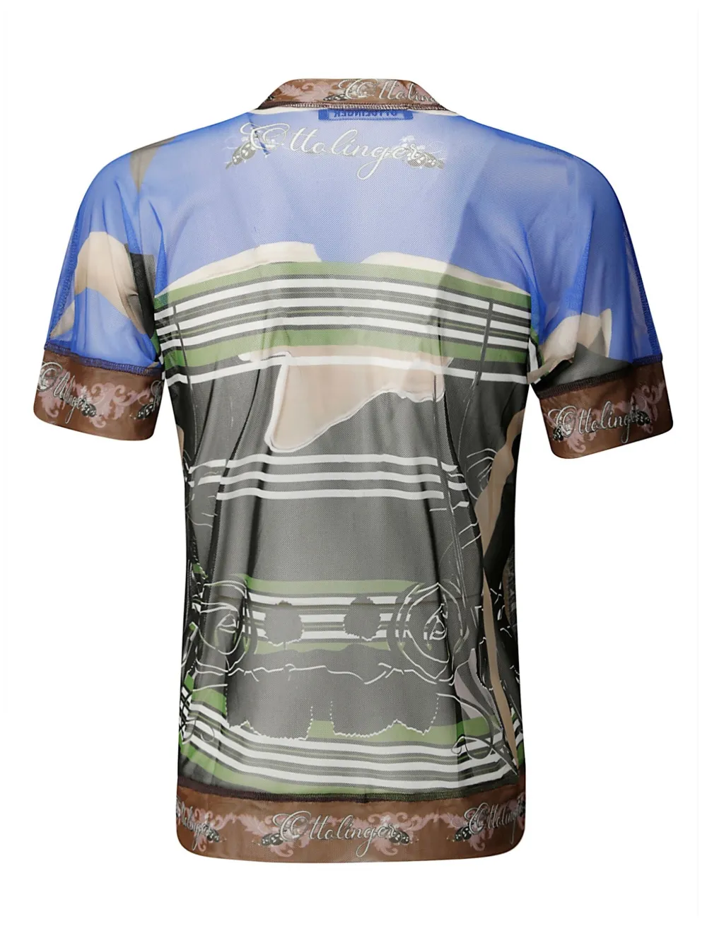 Ottolinger mesh T-shirt - Blauw