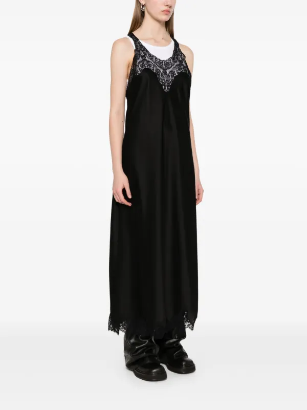 balenciaga satin dress Balenciaga Satin Midi Dress | Black