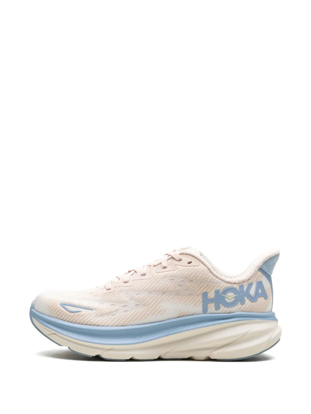 HOKA Clifton 9 "Oak Alabaster" sneakers Roze