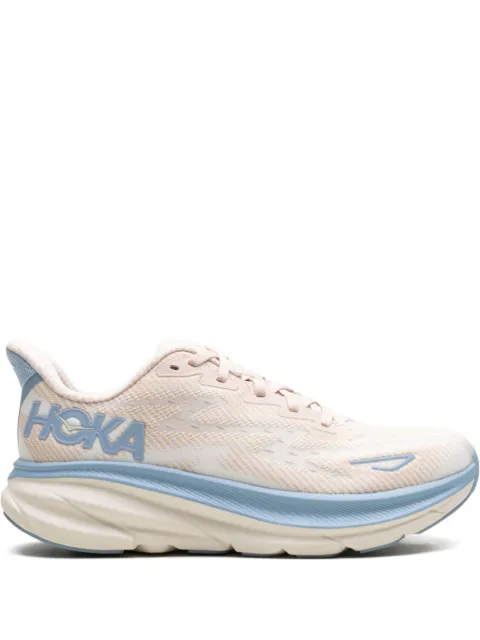 HOKA Clifton 9 "Oak/Alabaster" sneakers
