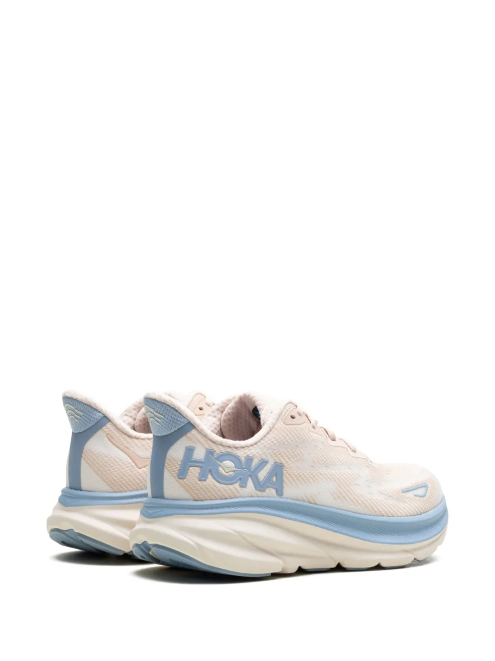 HOKA Clifton 9 "Oak Alabaster" sneakers Roze