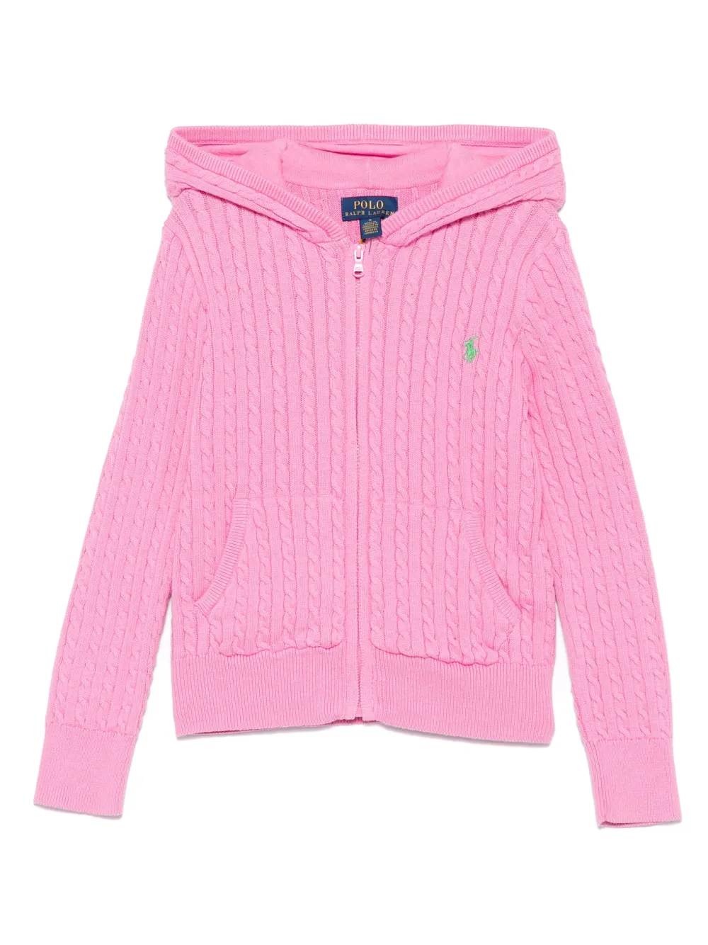 POLO RALPH LAUREN KIDS Kabelgebreid vest Roze