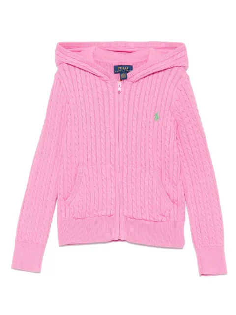 POLO RALPH LAUREN KIDS كارديغان ميني بحياكة الضفيرة