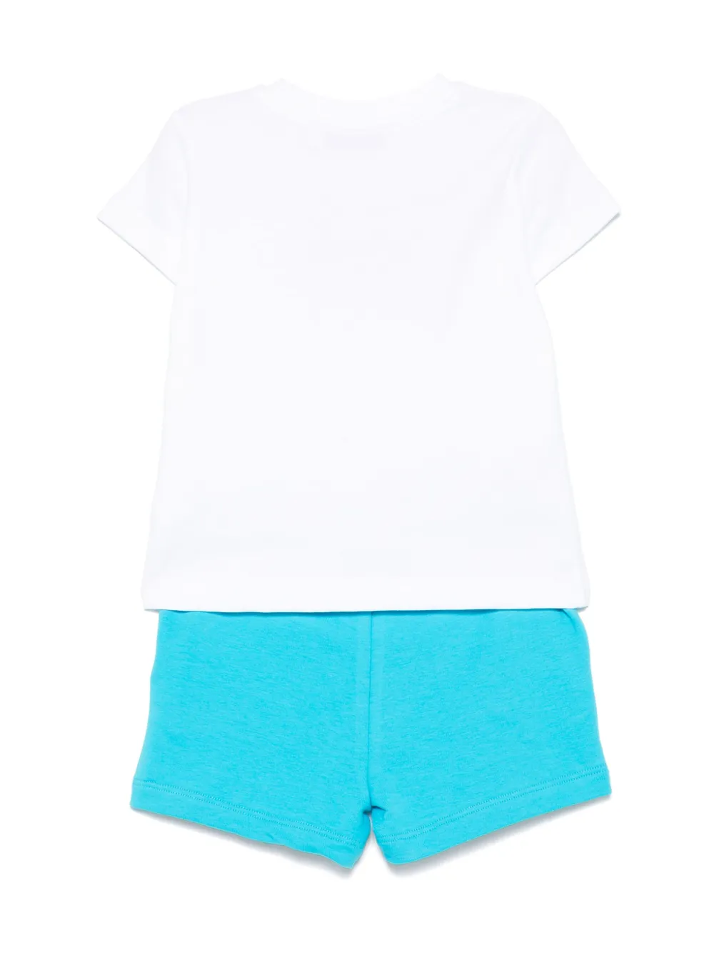 MSGM Kids Katoenen T-shirt en shorts - Wit