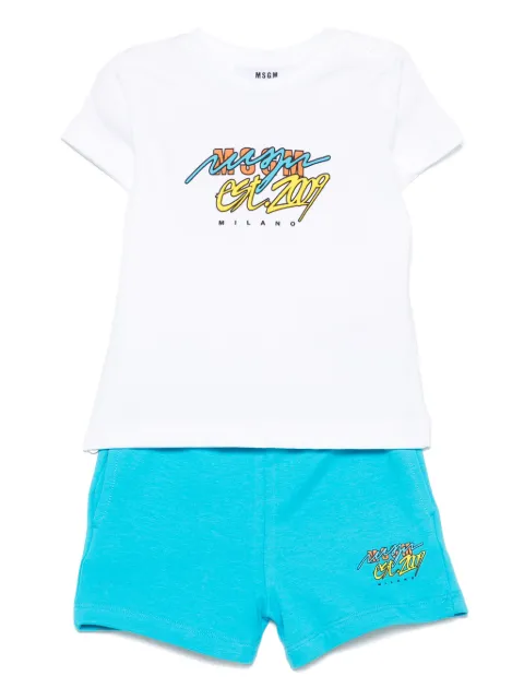 MSGM Kids set de shorts y playera en algodón