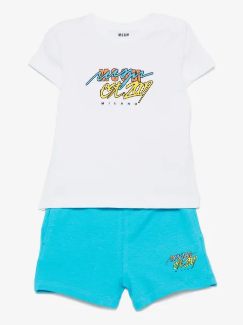 MSGM Kids Set T-shirt e shorts in cotone