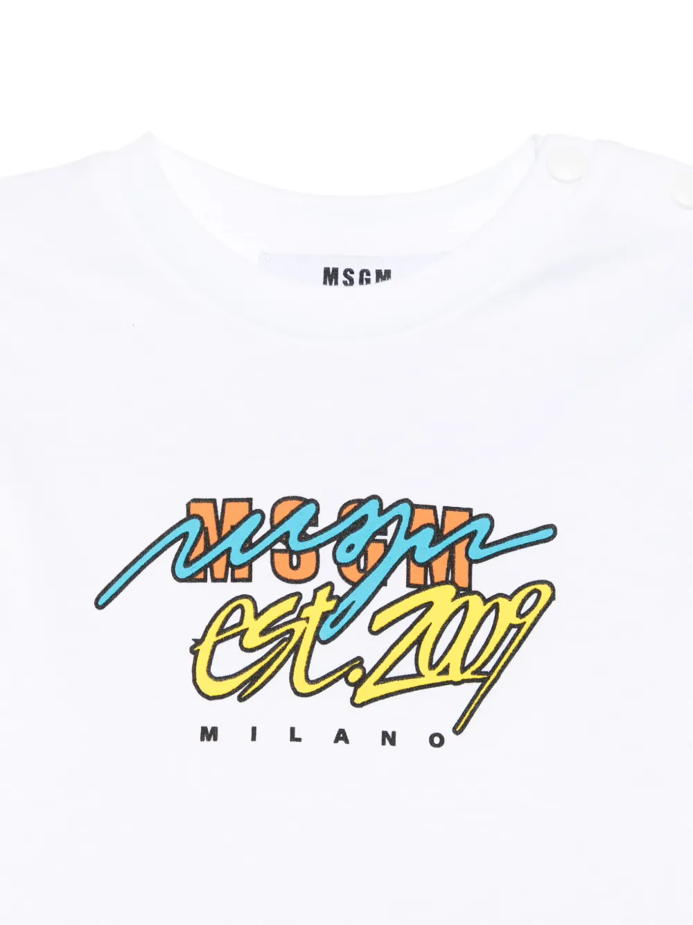 Msgm Cotton T-shirt And Track Shorts Set In White