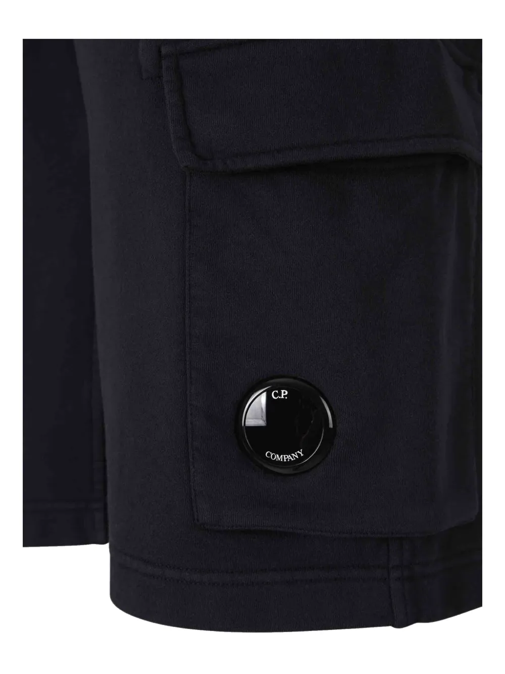 C.P. Company Trainingsshorts met lens-detail Zwart