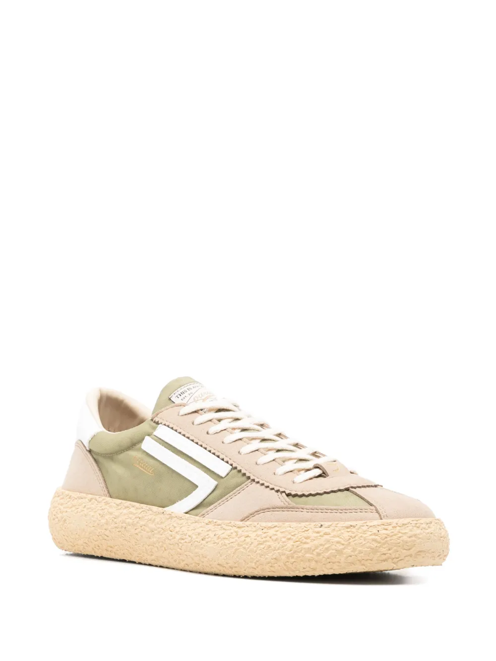 Puraai panelled sneakers Neutrals