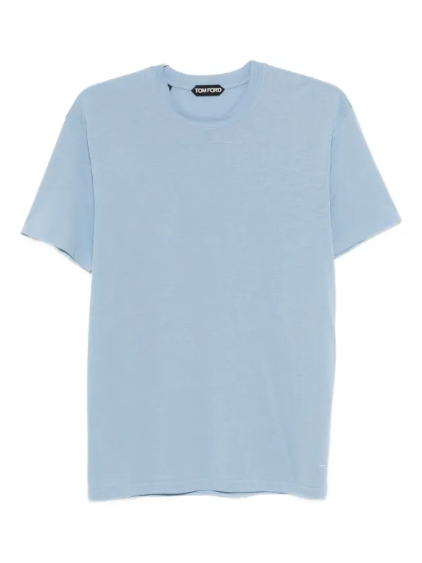 Tom Ford Crew-neck T-shirt in Blue