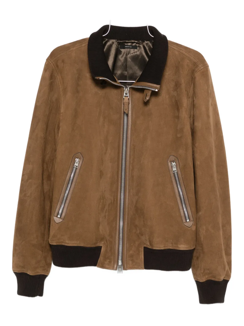 TOM FORD suede bomber jacket Bruin