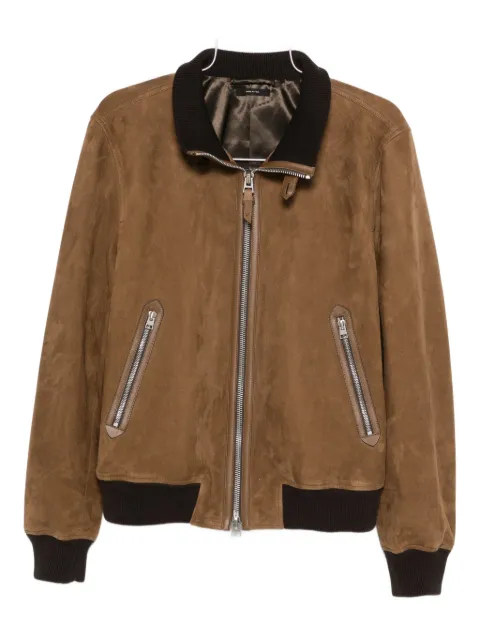 TOM FORD suede bomber jacket