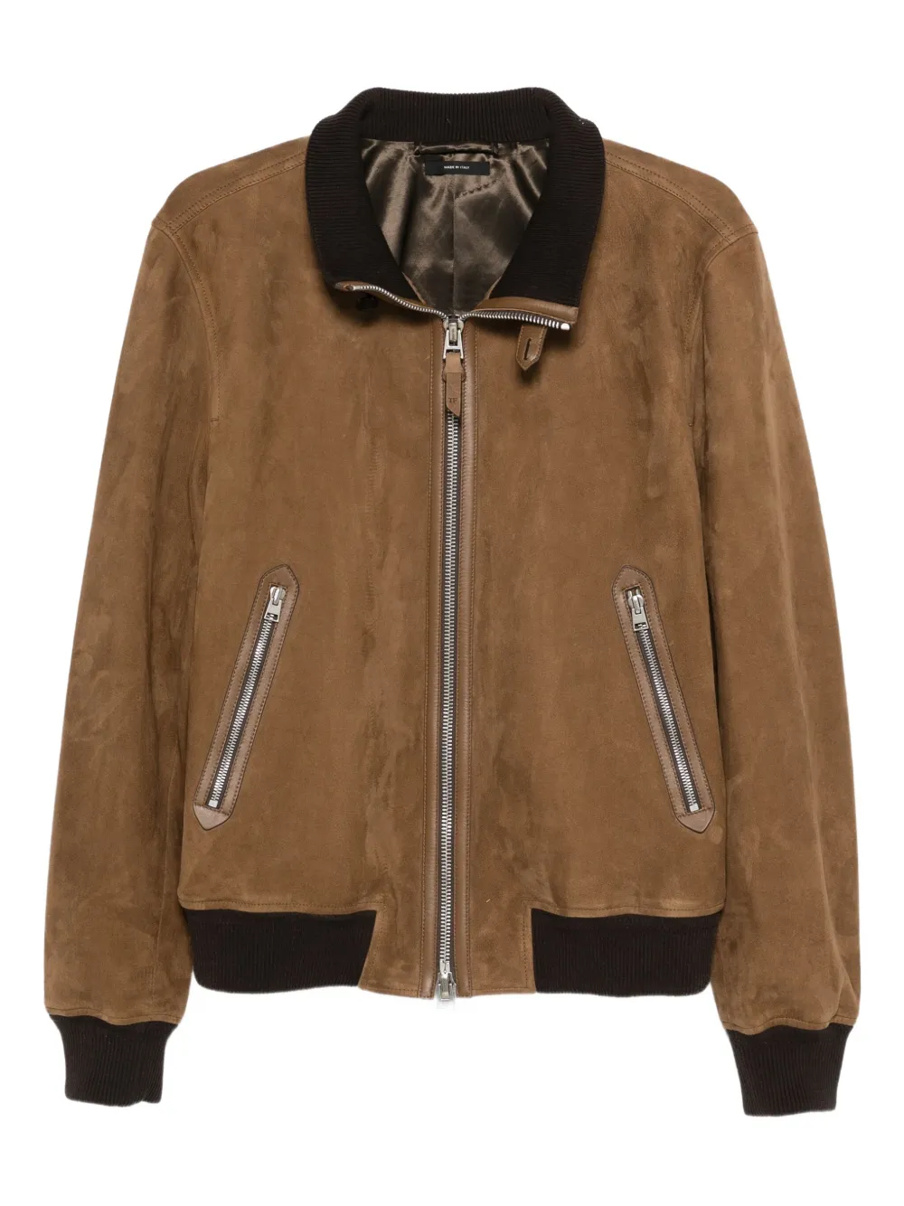 TOM FORD Suède bomberjack Bruin