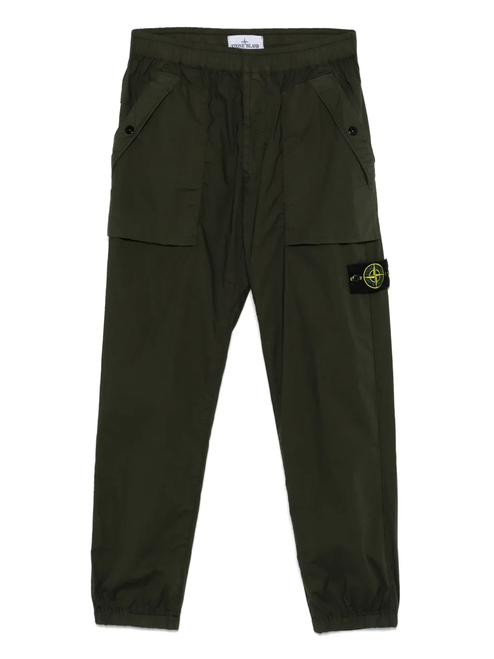 Stone Island Compass-motif trousers | Green | Image 1