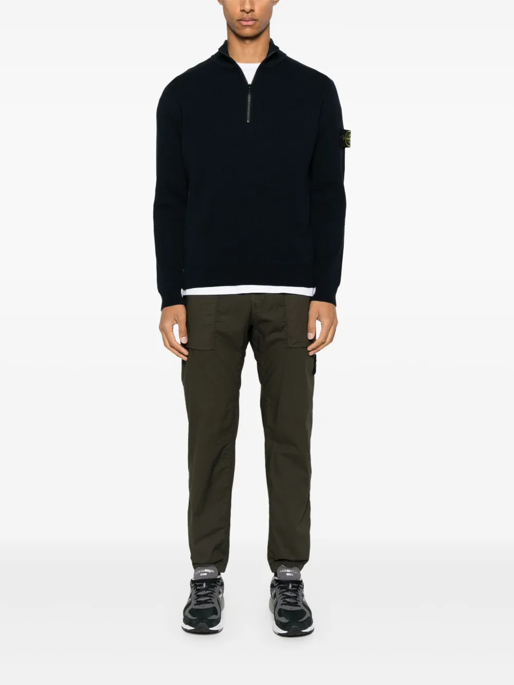 Stone Island Compass-motif trousers | Tapered Pants | Image 2