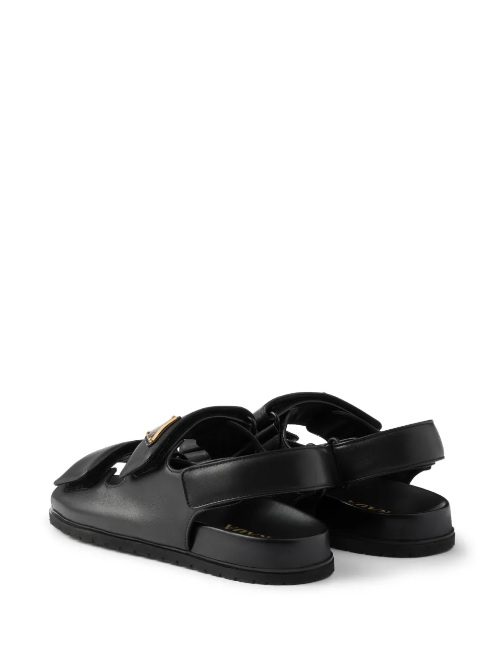 Prada Leren sandalen Zwart