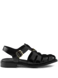 Prada leather fisherman sandals - Black