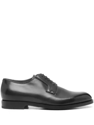 Zegna Vienna Leather Oxford Shoes | Black | FARFETCH