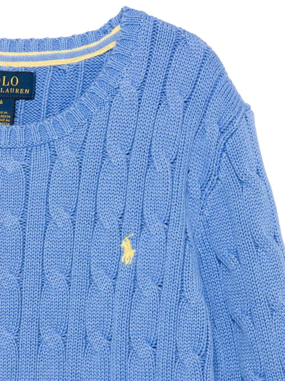 POLO RALPH LAUREN KIDS Kabelgebreide trui Blauw