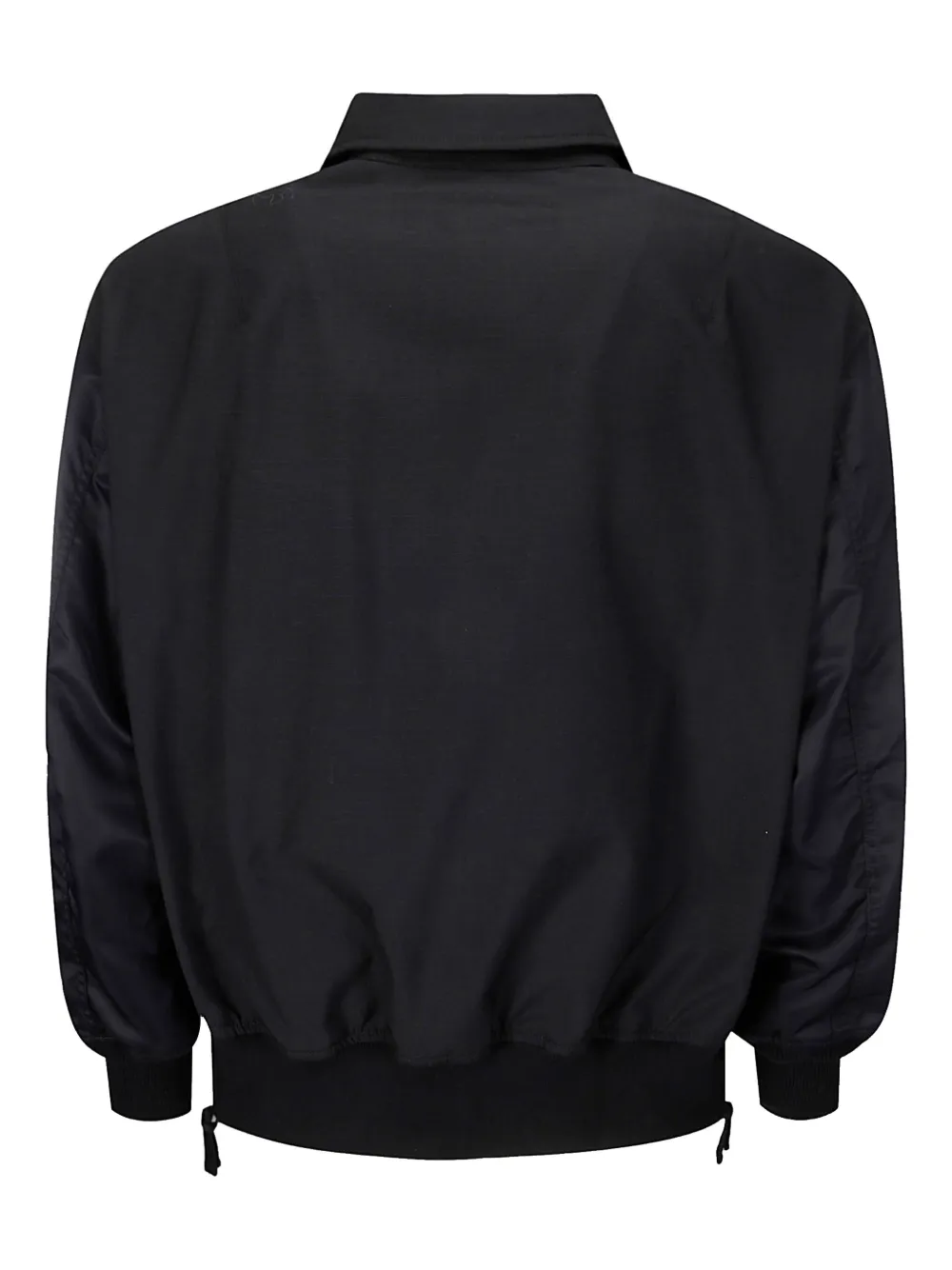 Comme des Garçons Homme Bomberjack met Peter Pan kraag - Zwart