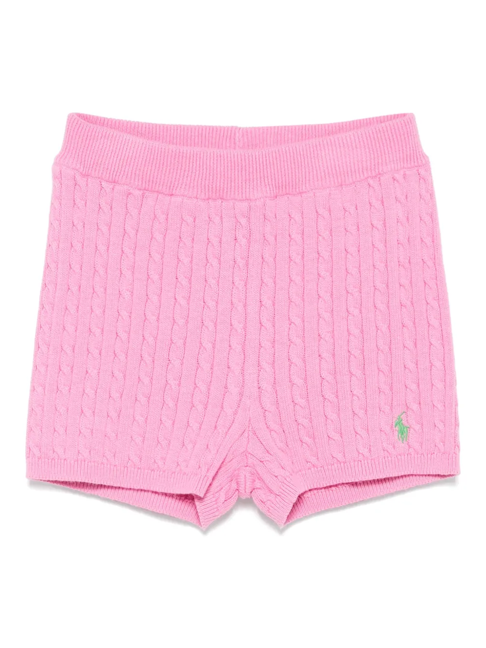 POLO RALPH LAUREN KIDS Kabelgebreide shorts Roze