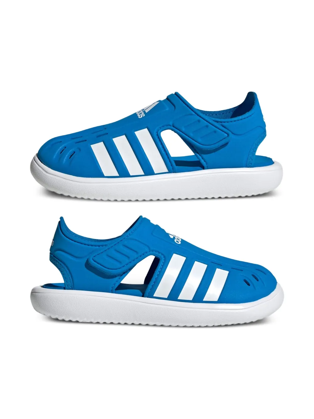 adidas Kids logo-print "Blue Rush" sandals