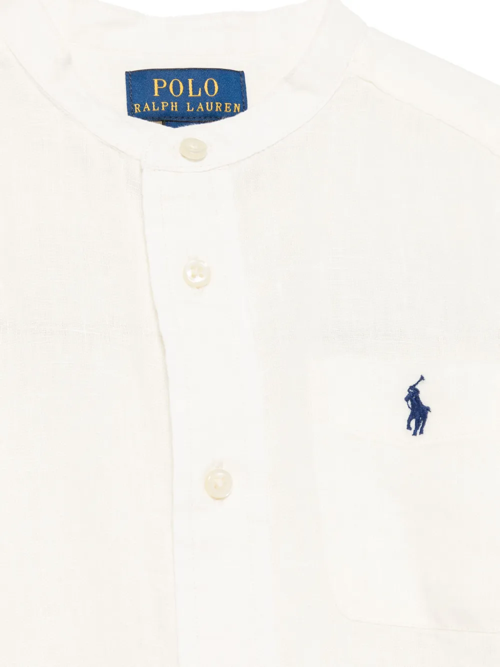 POLO RALPH LAUREN KIDS Linnen shirt Beige