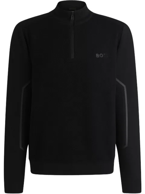 BOSS sudadera con logo estampado