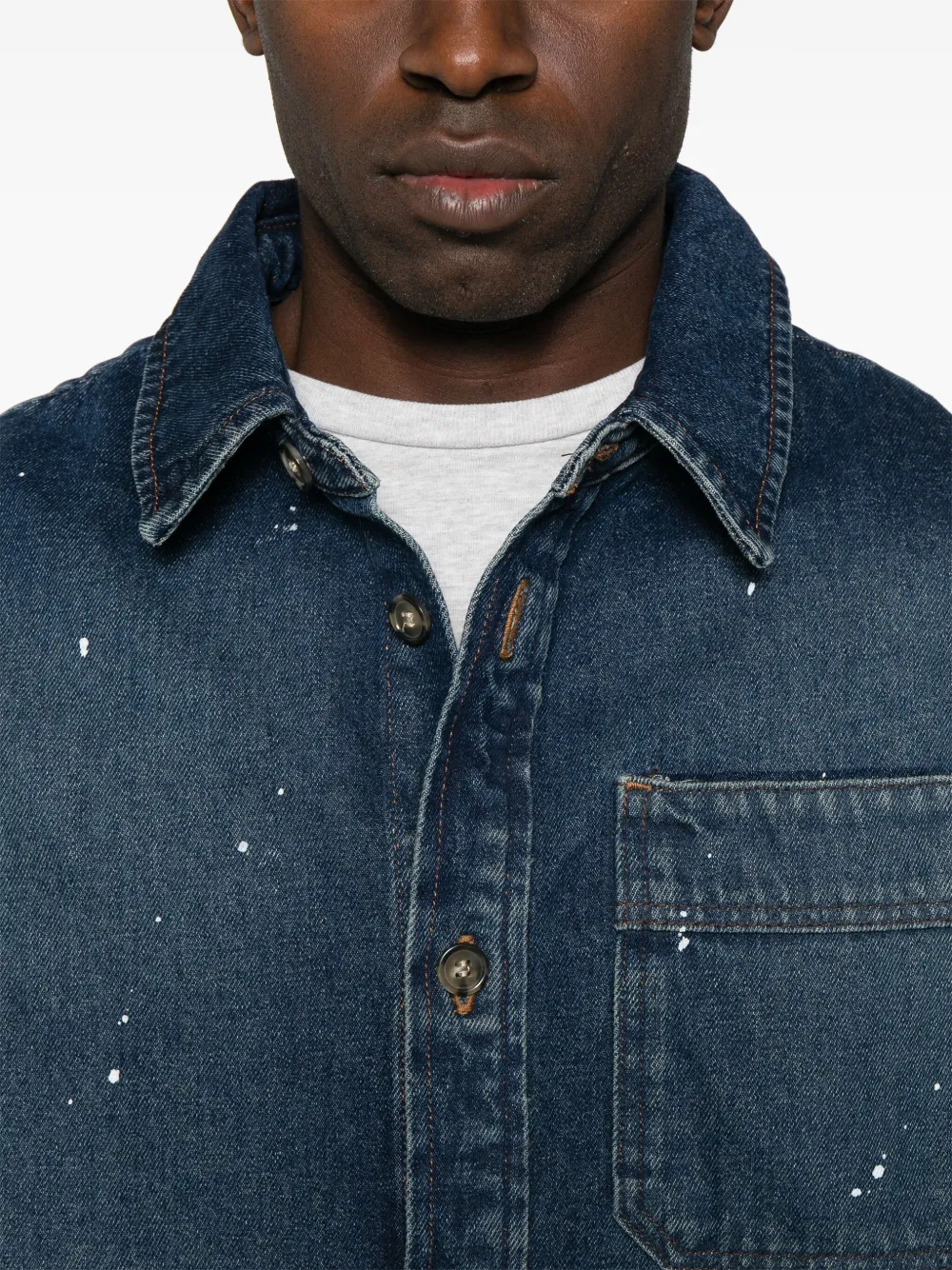 A.P.C. Basile shirtjack Blauw