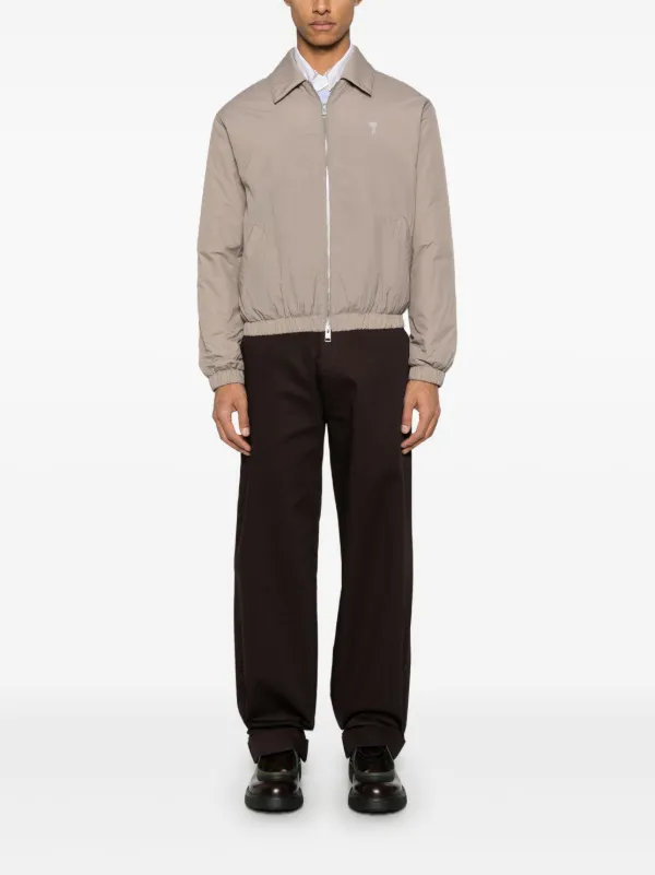 AMI Paris Ami De Coeur Jacket | Grey | FARFETCH