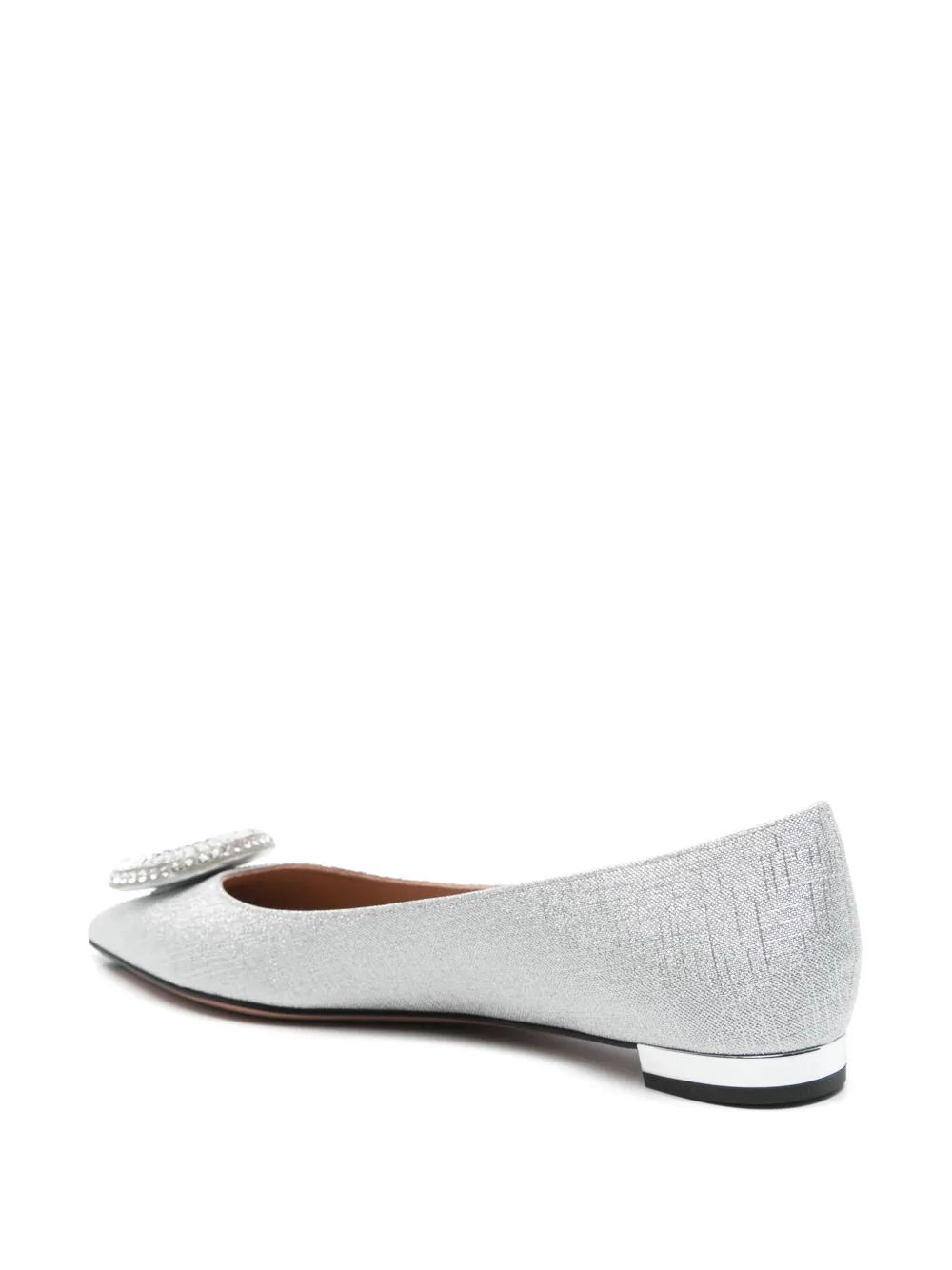 Aquazzura Crystal Hoop ballerinas Silver