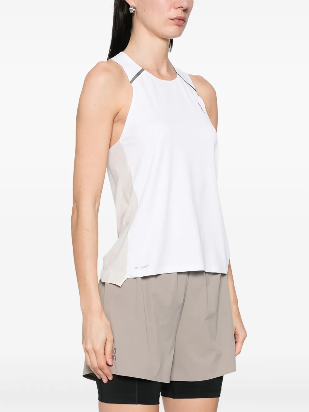 On Running Tanktop met reflecterend detail Wit
