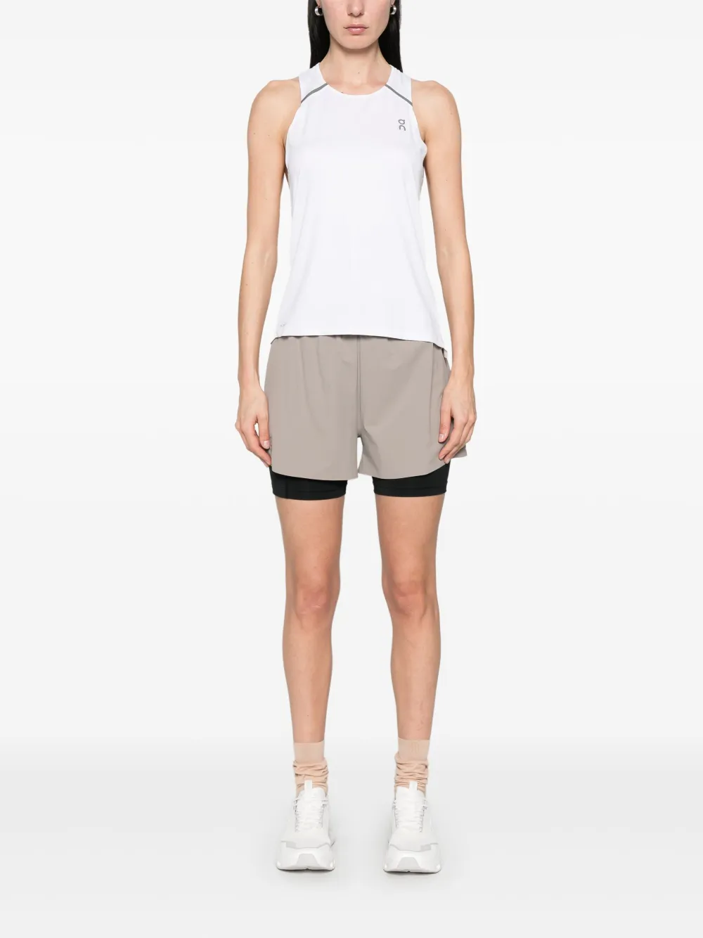 On Running Tanktop met reflecterend detail - Wit