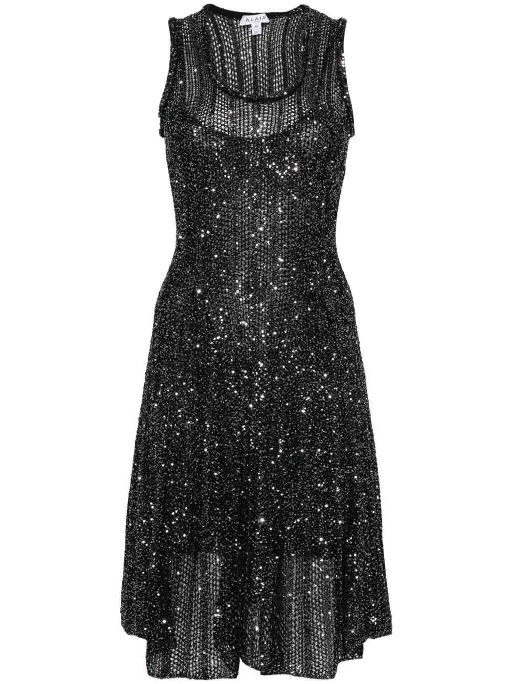 Alaïa sequinned midi dress | Black | Image 1