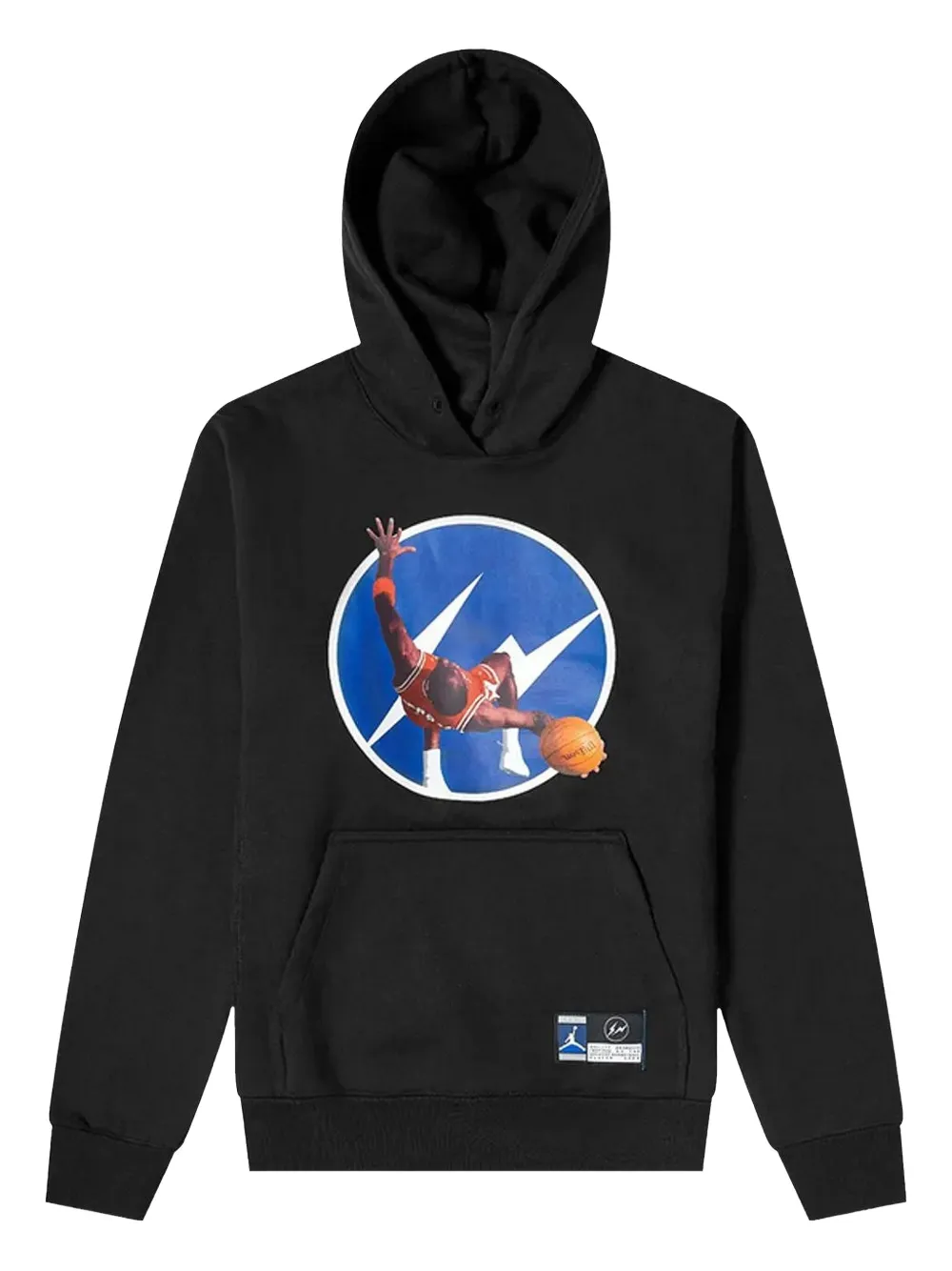 Jordan x Fragment jersey hoodie - ブラック Jordan x Fragment jersey hoodie - ブラック