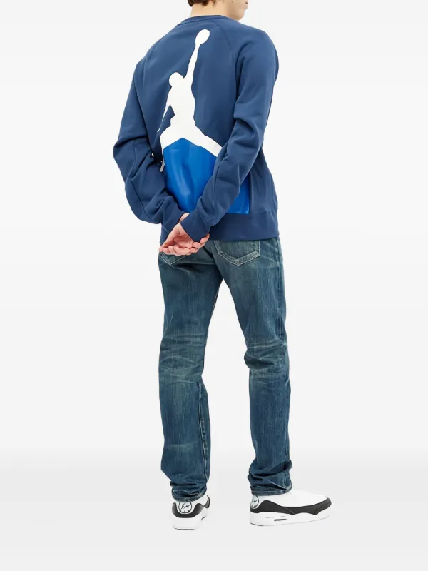 Jordan x Fragment crew-neck Sweatshirt | Blue | FARFETCH