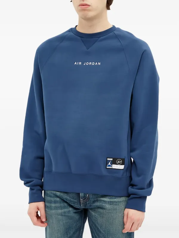 Jordan x Fragment crew-neck Sweatshirt Blue FARFETCH IN