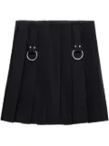 Prada pleated gabardine skirt - Blue