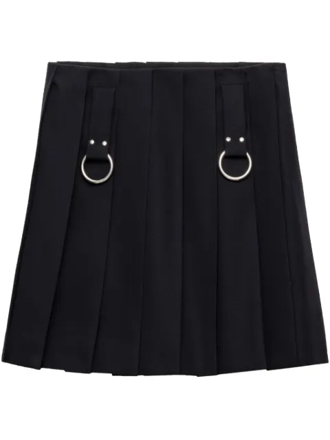 Prada pleated gabardine skirt