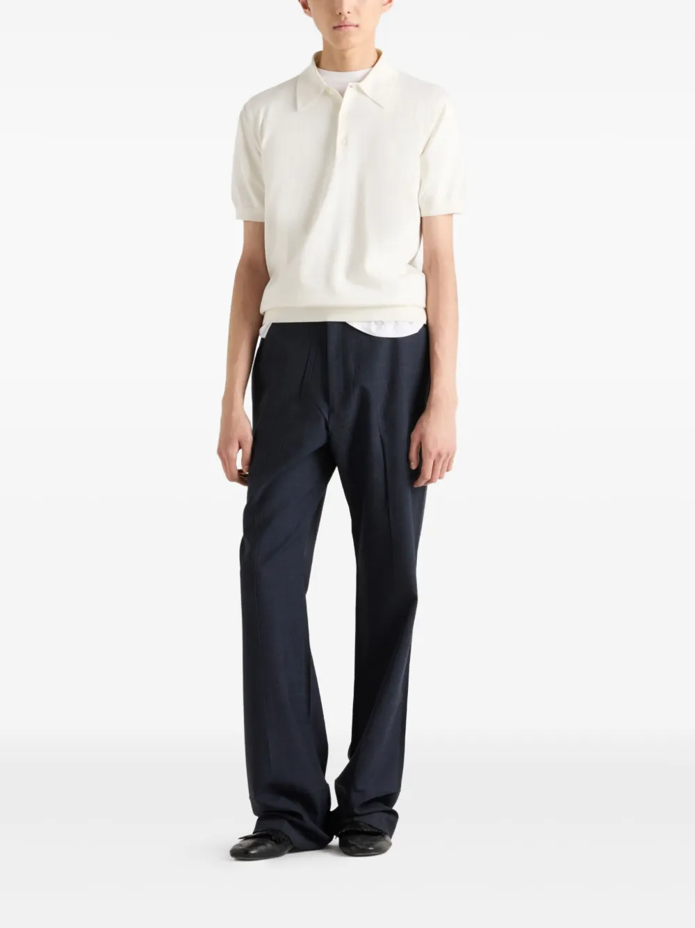 Prada cotton polo shirt - Wit