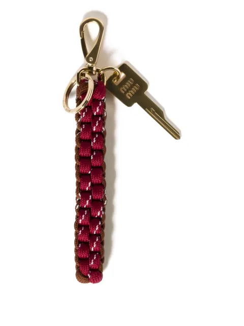 Miu Miu braided cord keychain