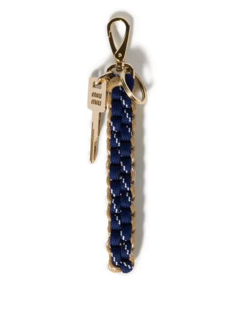 Miu Miu braided cord keychain