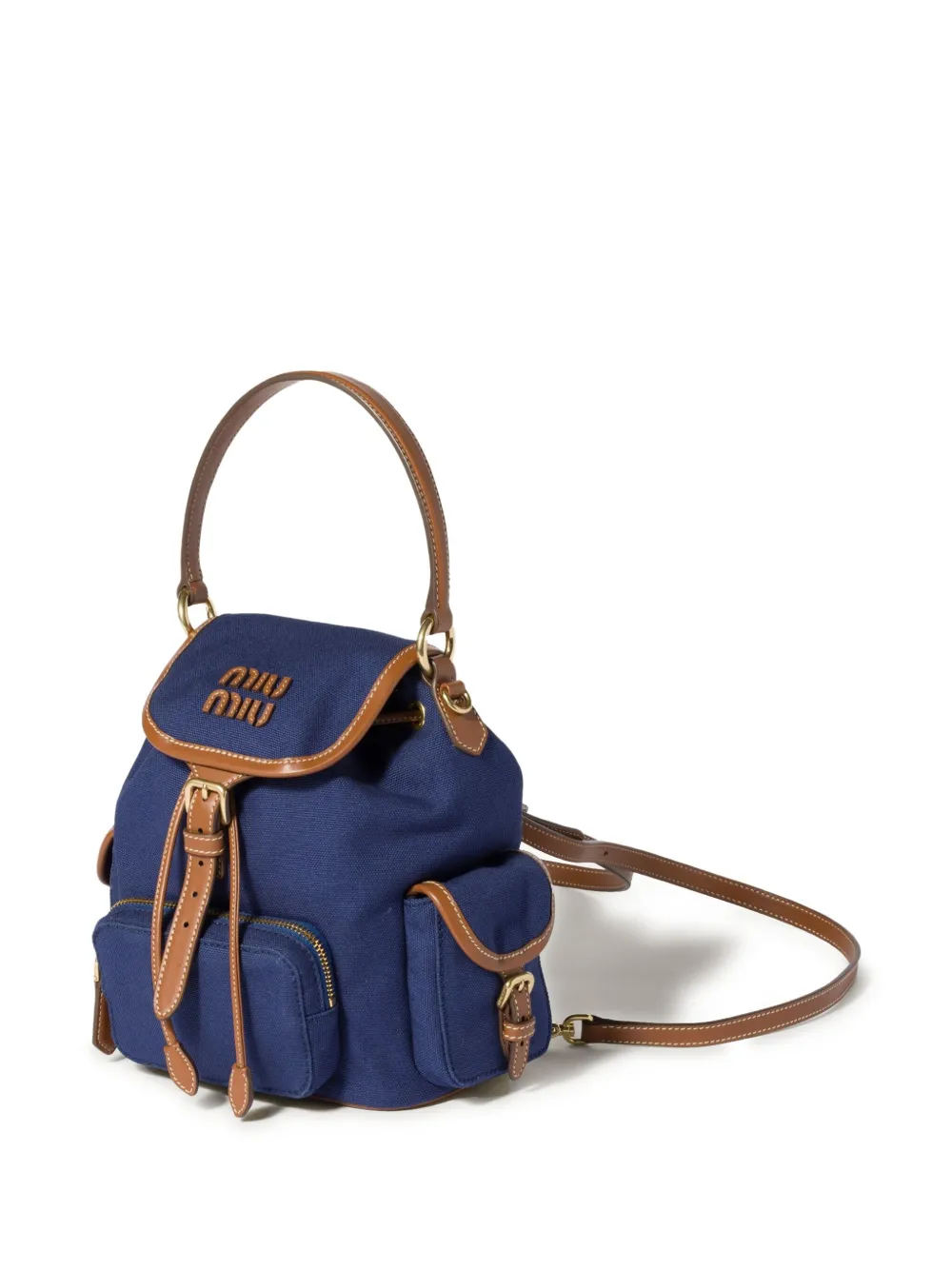 Miu Rugzak met logo Blauw
